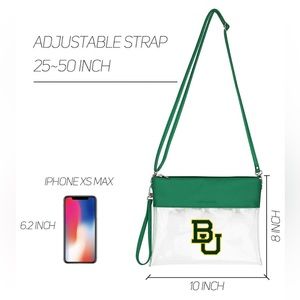 Custom Baylor University Clear Crossbody Purse